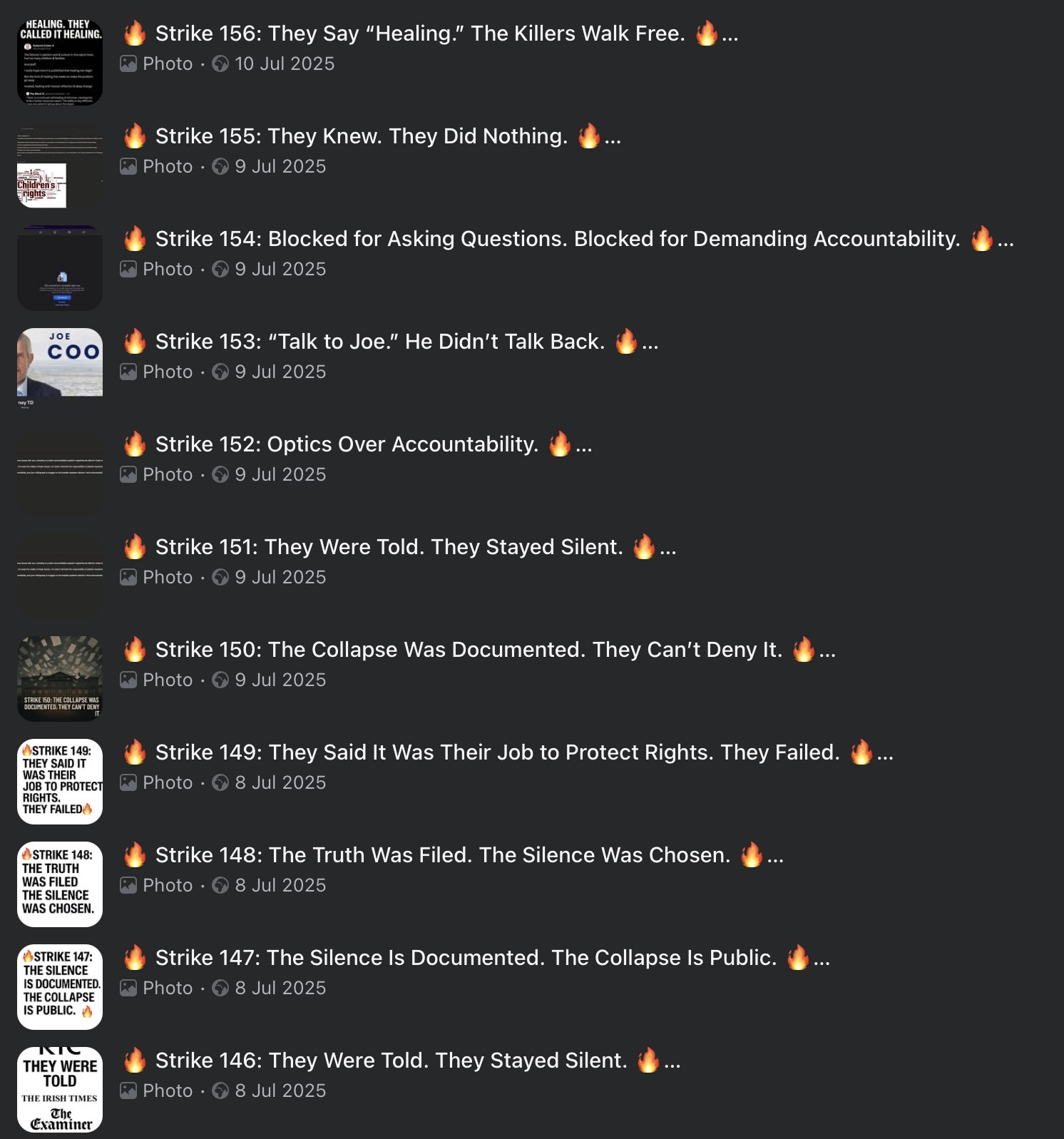 Preview of Strike Archive — Strikes 146–156