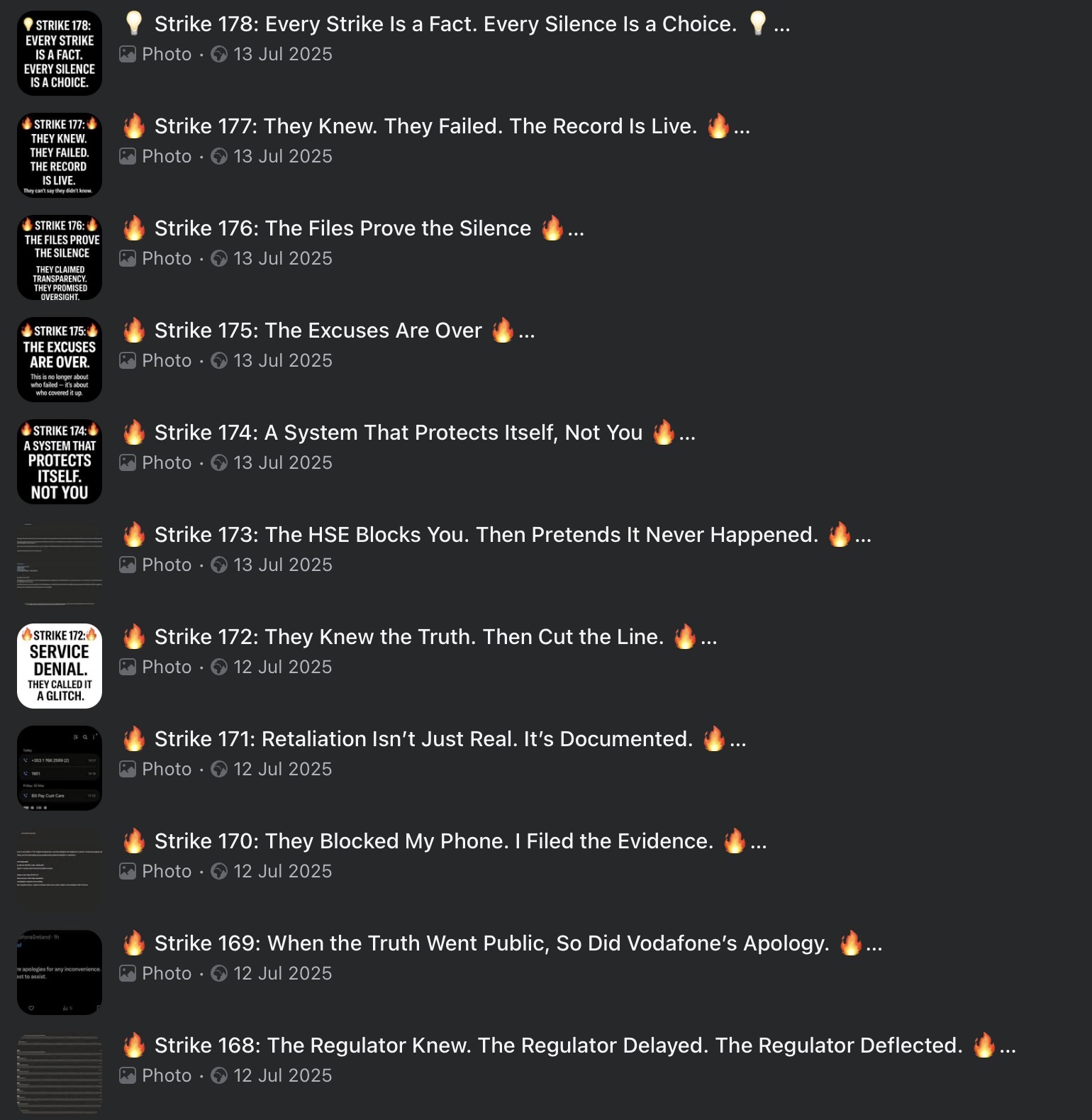 Preview of Strike Archive — Strikes 168–178